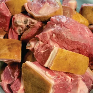tender fresh goat meat