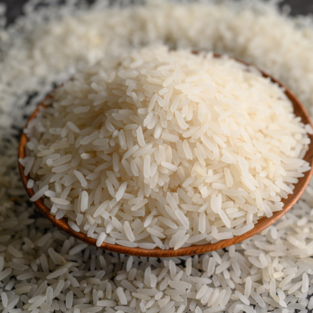 raw white rice